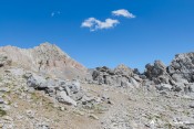 arrivee col houerts panneau ciel bleu pic panestrel