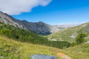 arrivee sous clausis vue sur la valle aigue blanche