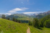 ascension verte vers saint simon vue pistres molines beauregard saint veran