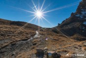 balisage Gr58 sous col estronques depuis cote saint veran