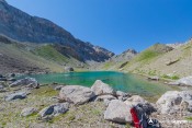 berges lac bleu vallon houerts sac a dos