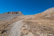 bifurcation sous le col estronques en vue