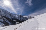 chalet alpage dans montee ste elisabeth depuis piste loups
