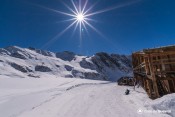 col chamoussiere pic caramantran depuis refuge agnel