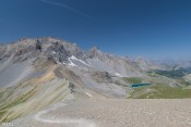 col girardin font sancte heuvieres et lac sainte anne depuis les cretes
