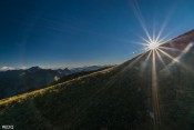 coucher de soleil sur clot la cime