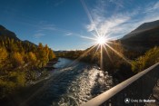 coucher soleil pont saint clement automne