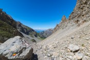 couloir vallon selette vue globale sentier col houerts