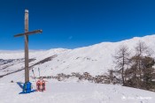 croix de curlet neige vue sur saint veran