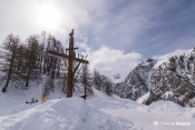 croix sainte luce sous neige