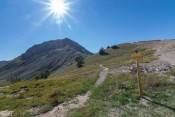 depart sentier clot la cime