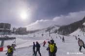 depart telesiege des escondus et piste petit ubac