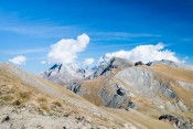 Depuis la piste de Château-Renard : vue sur le Mont-Viso