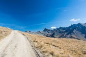 Depuis la piste de Château-Renard : vue sur la Tête des Toillies