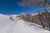descente piste vers souliers