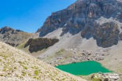 descente vallon houerts arrivee au dessus lac vert