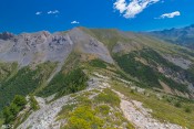 descente vers col fromage en longeant les cretes