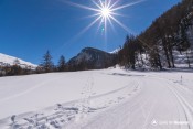 en route pour pont du moulin depuis piste les loups