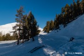 itineraire nordique izoard virage platriere vue cote col