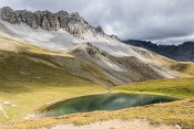 Vue sur Crêtes de Soubeyrane depuis le lac de Souliers
