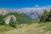 le col de bramousse en contrebas