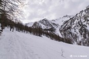 le col estronques depuis sentier curlet hiver