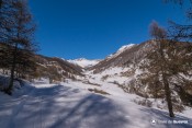 le hameau souliers se devoile depuis piste fond