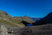 Le lac Foreant au lever du soleil depuis le Col Vieux