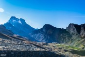 Premiers rayons de soleil sur le Mont-Viso
