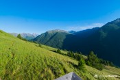 le mont viso en pointe depuis panoramique abries