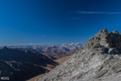 Les ecrins, Molines et la crête de l'Eychassier