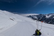 Arrivée sur Saint-Véran via la liaison