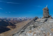 Molines et les Ecrins depuis les crêtes du pic Foréant