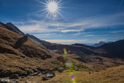 Montee au col de l'Eychassier : vue sur le Col Agnel