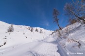 montee finale sous chapelle elisabeth piste loups