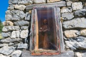 oratoire font sancte detail vierge enfant