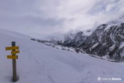 panneau draye de la ville sous neige