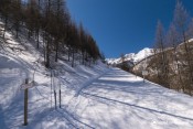 panneau lac de roue debut route en balcon