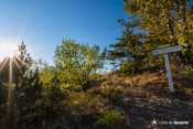 panneau sur sentier peyre haute