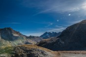 Paysage lunaire devant le Mont Viso