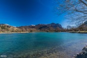 Les pêcheurs sur le lac d'Eygliers