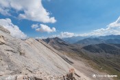 pic nord taillente vue col vieux et dalles sud