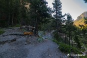piste forestiere font sancte bifurcation col colette verte