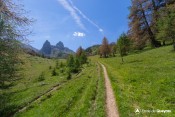pointe de la selle en vue depuis sentier col fromage