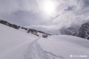 pre geant est en vue sous neige
