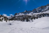 Vue globale sur le lac Miroir (des Près de Soubeyrand)