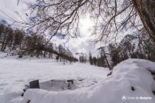 ruines lamaron sous neige