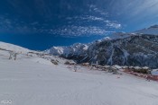 Bas de la station de Saint-Véran : arrivée au village