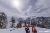sallonger dans neige et contempler rando pre du geant