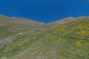 sentier jaune clot du loup en vue